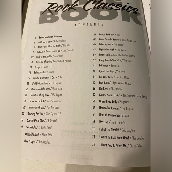 Rock Classics The Book By Hal Leonard - Picture 11 of 16
